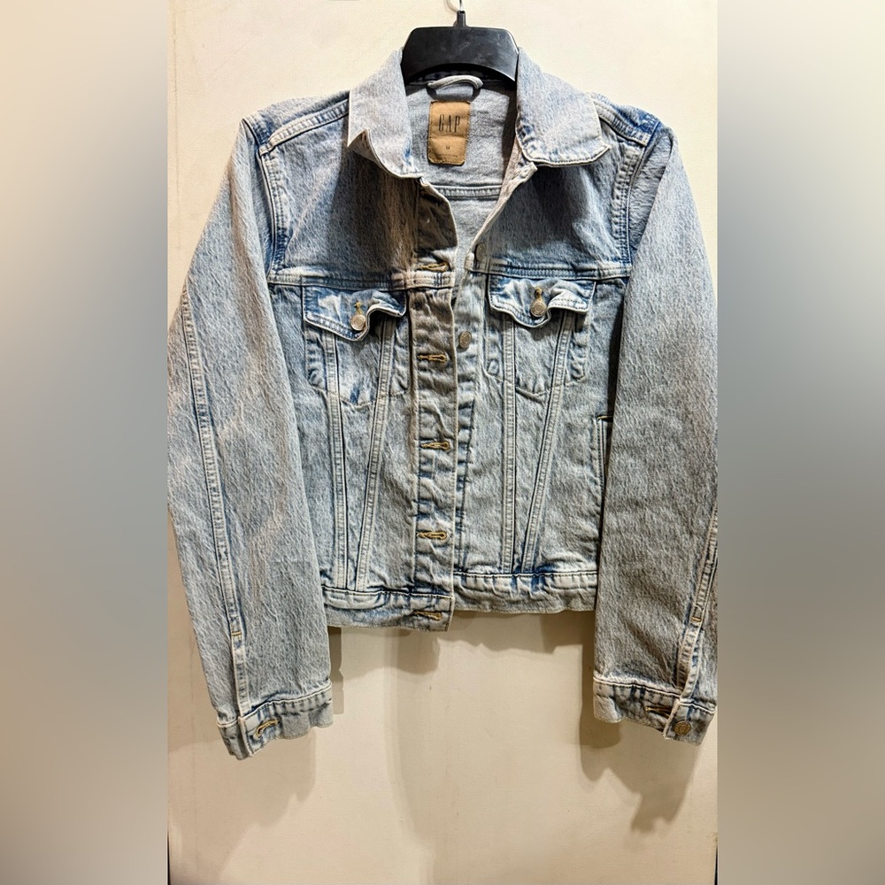 GAP Light Blue Crop Jean Jacket